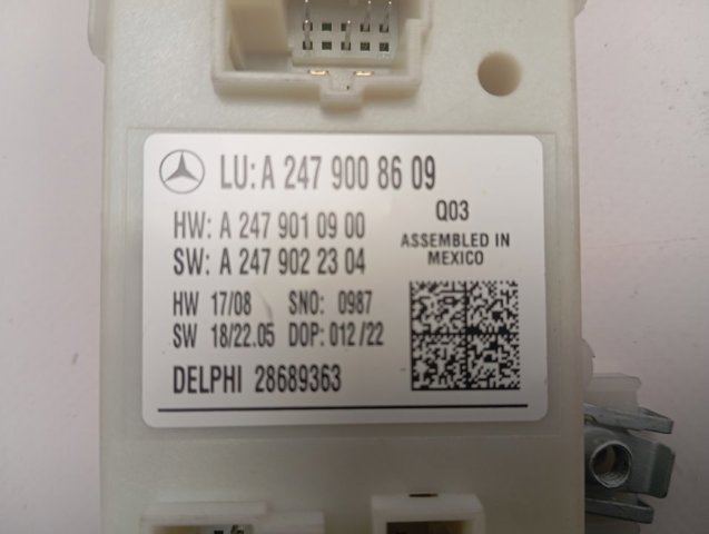 A2479008609 Mercedes Блок управління відкриття кришки багажника