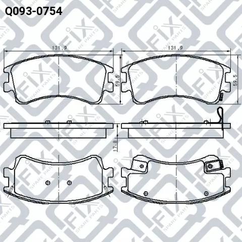 Тормозні колодки Q-fix Q0930754