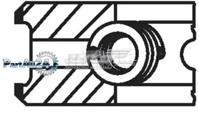 03873N0 Mahle Original Кільця поршневі на 1 циліндр, STD.