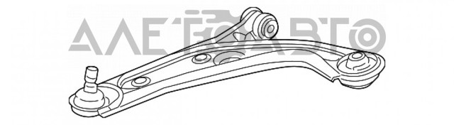 4877742AD Chrysler Важіль передньої підвіски нижній, правий