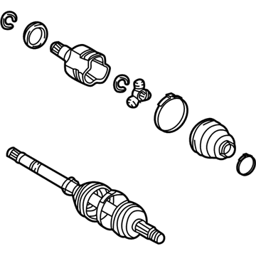4342050030 Toyota Привід лівий