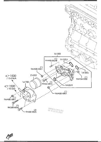 Радіатор масляний на Mazda 6 (GH)