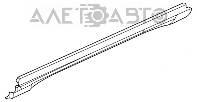 Накладка зовнішня (молдинг) порога, лівий FPS FP3805451 ціна, від 39.71 USD