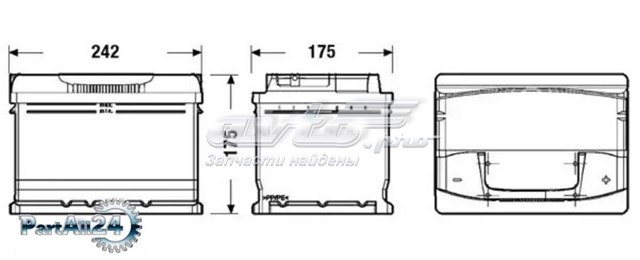 Купити Акумулятор Tudor 61 А/г (TA612)