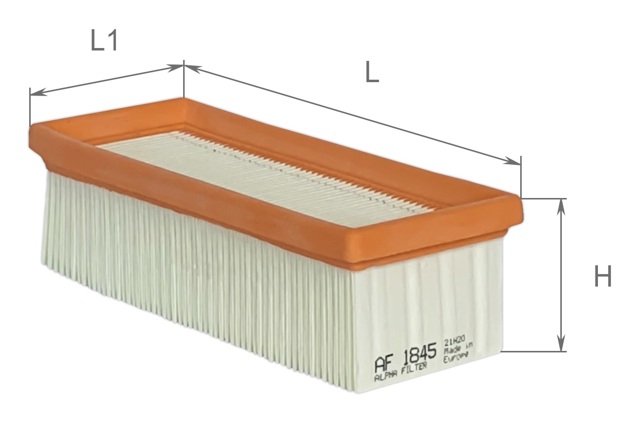Елемент повітряного фільтра Alpha Filter AF1845 ціна, від 3.10 USD