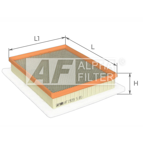 Елемент повітряного фільтра Alpha Filter AF1909S ціна, від 4.76 USD