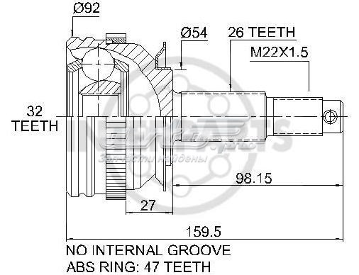 Граната зовнішня на Dodge Grand Caravan SE US