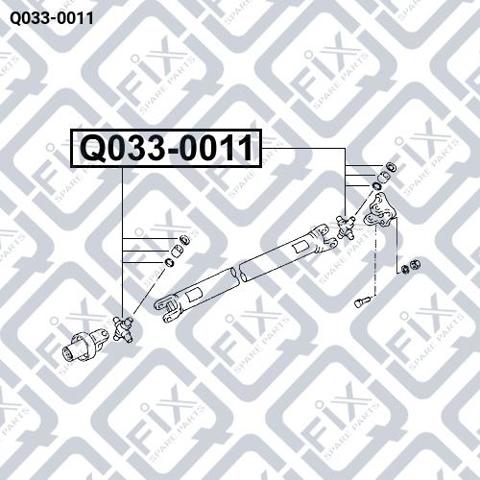 Хрестовина карданного валу Q-fix Q0330011 ціна, від 8.43 USD