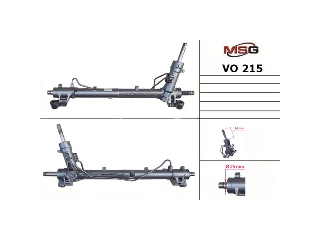 Управління рульове в зборі MSG VO215 ціна, від 226.20 USD