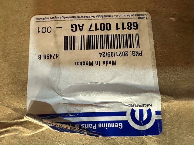 68110017AG Chrysler 
