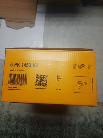 Ремінь приводний, агрегатів, комплект Continental/Siemens 6PK1453K2 ціна, від 47.97 USD