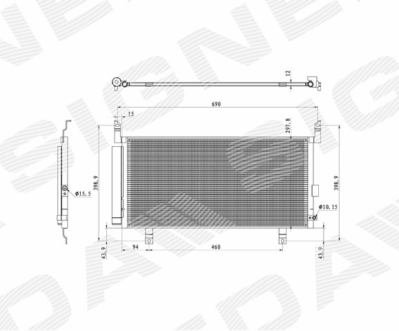 Конденсатор кондиціонера Signeda RC4454 ціна, від 82.29 USD