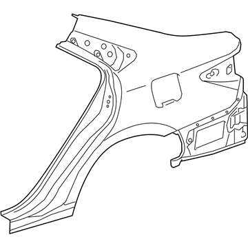 Купити 6160106100 Toyota Крило заднє праве