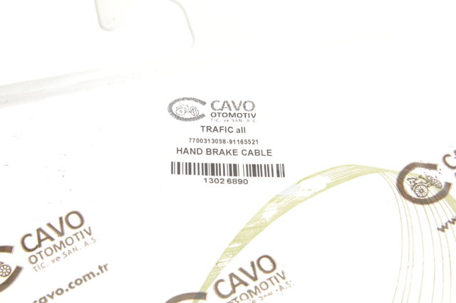 Трос ручного гальма, проміжний 1302689 Cavo