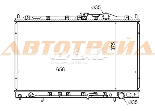 Радіатор охолодження двигуна MC0001CB SAT