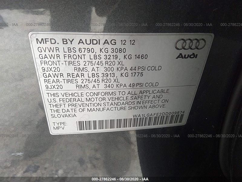 AUDI Q7 позашляховик (4LB) (2006 - 2016) Розбірка AUDI Q7 позашляховик (4LB) (2006 - 2016)